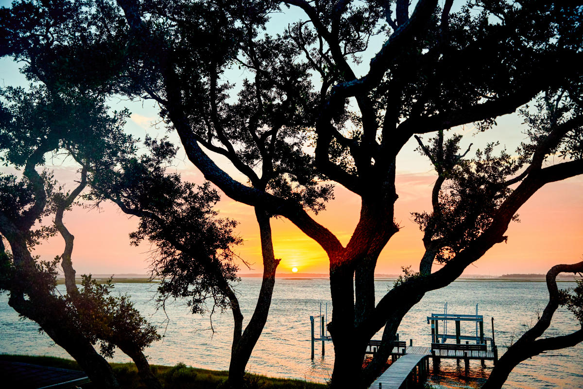 Soundside Rental Home at Sunset