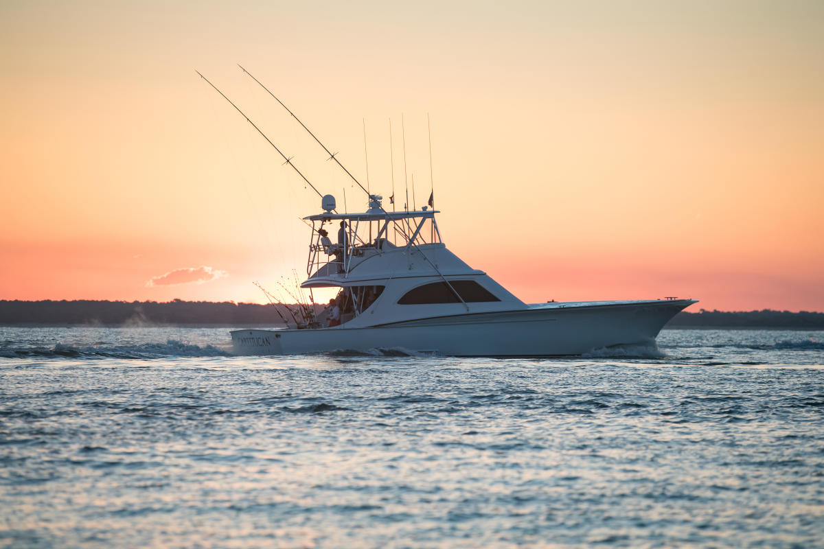 Charter Boat at Sunset
