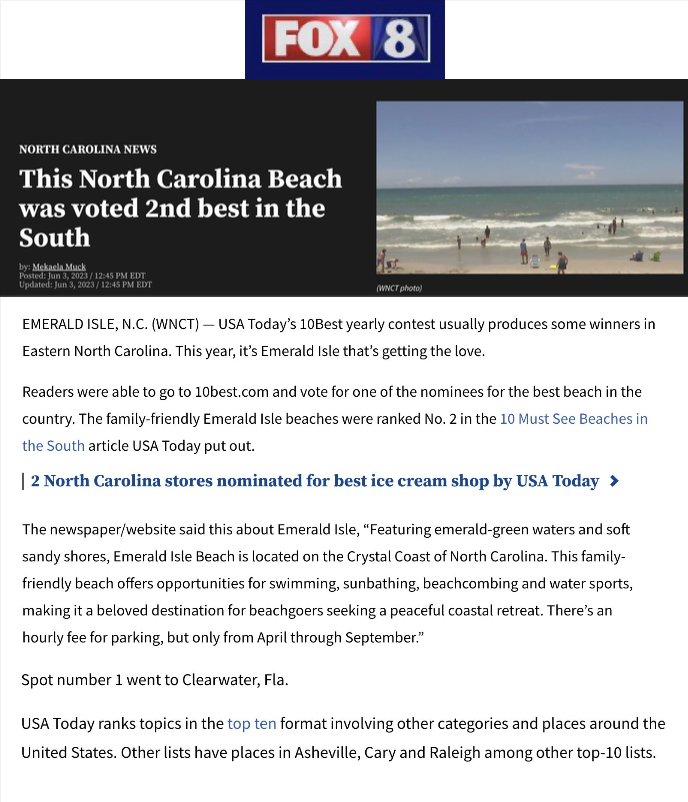 Fox 8 2nd Best in the South Cover