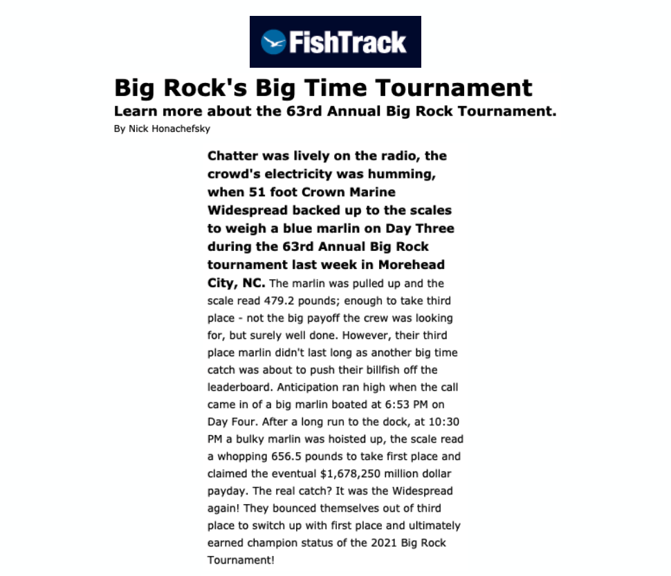 FishTrack Press Release Cover