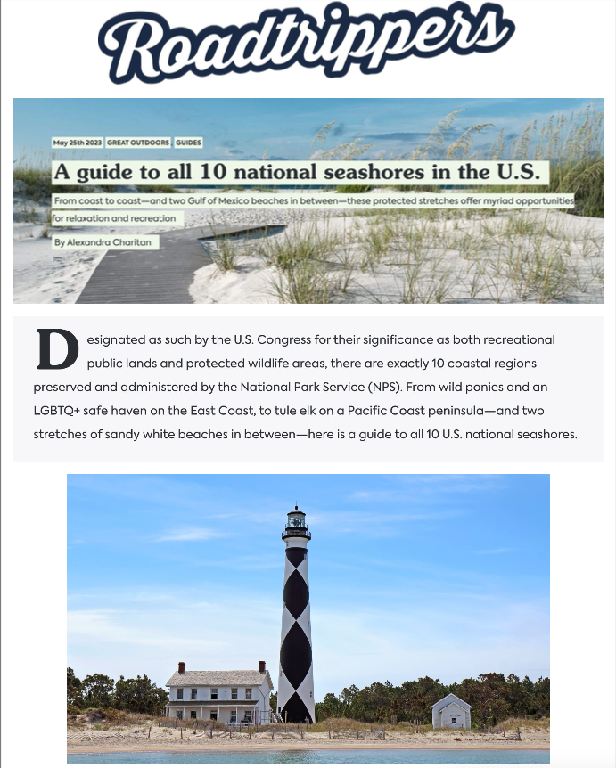 Roadtrippers 10 National Seashores Cover