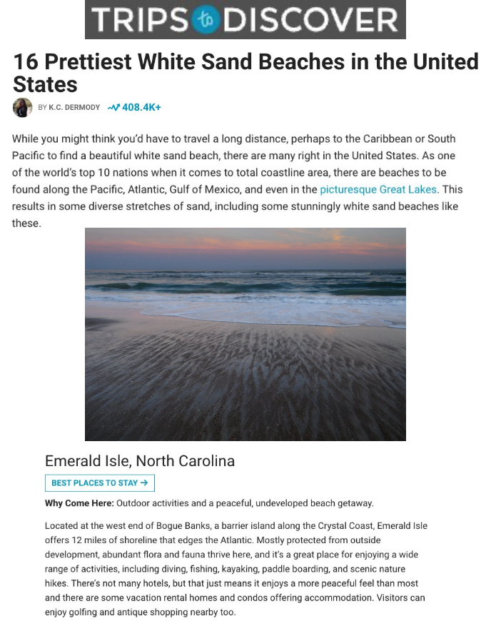 Trips Discover 16 Prettiest White Sand Beaches in the US