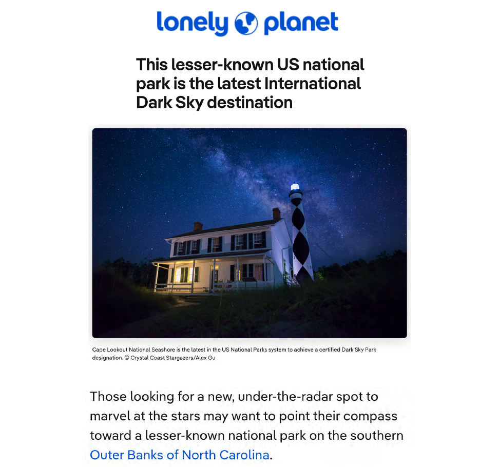 Lonely Planet Cape Lookout Lighthouse
