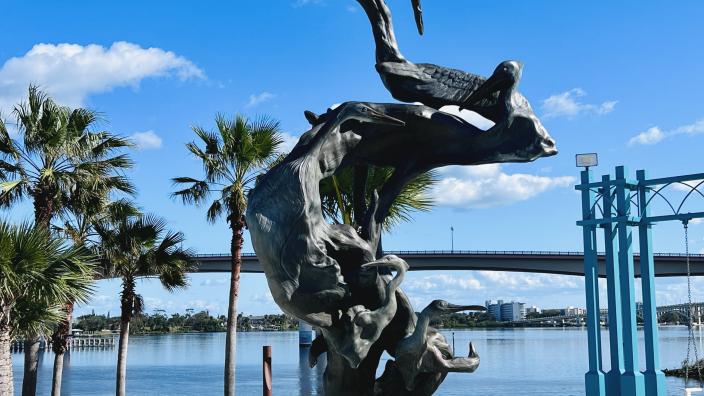 Wild Florida Sculpture at the Riverfront Esplanade | Daytona Beach