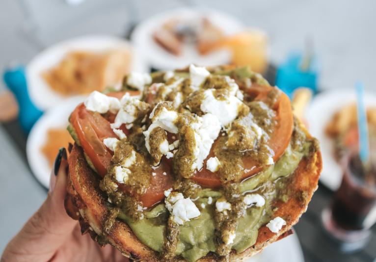 Smashed Avocado Bagel