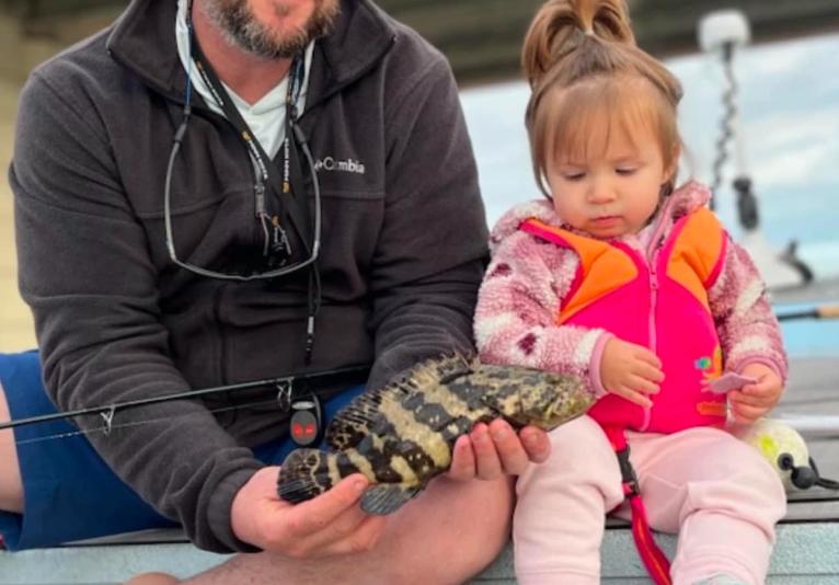 small fish with kid