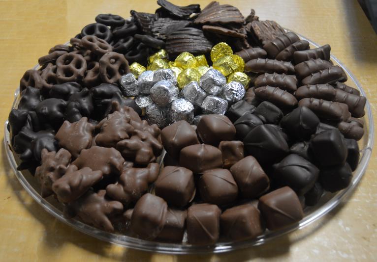 Angell & Phelps Chocolate Factory Tray of Samples