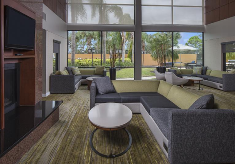 Courtyard lobby