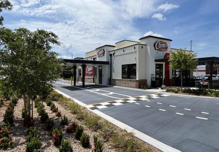 Drive thru finish line