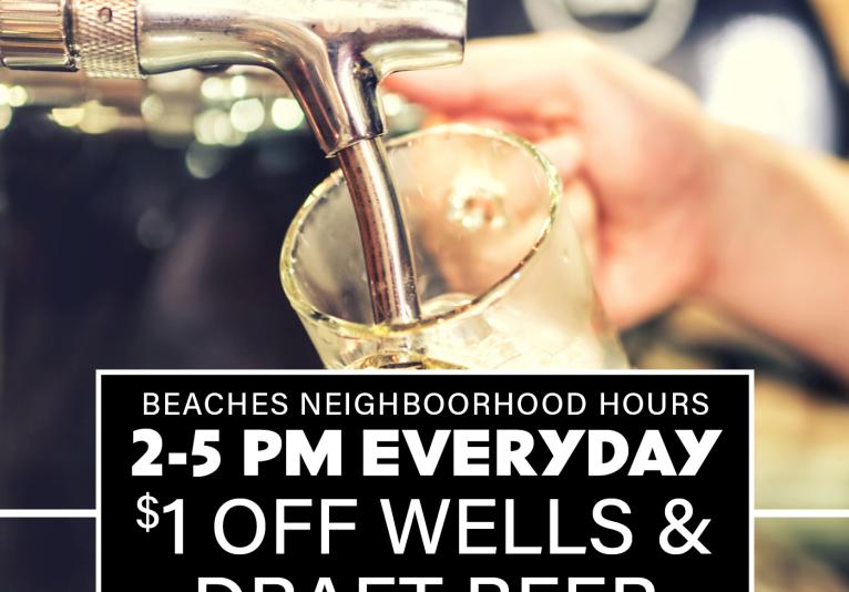 $1 Off 2-5pm /Wells & Draft