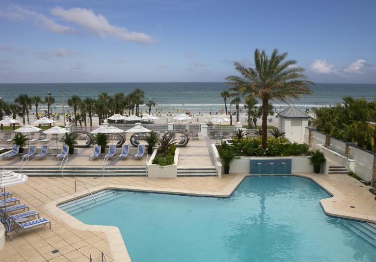 Pool view with Ocean