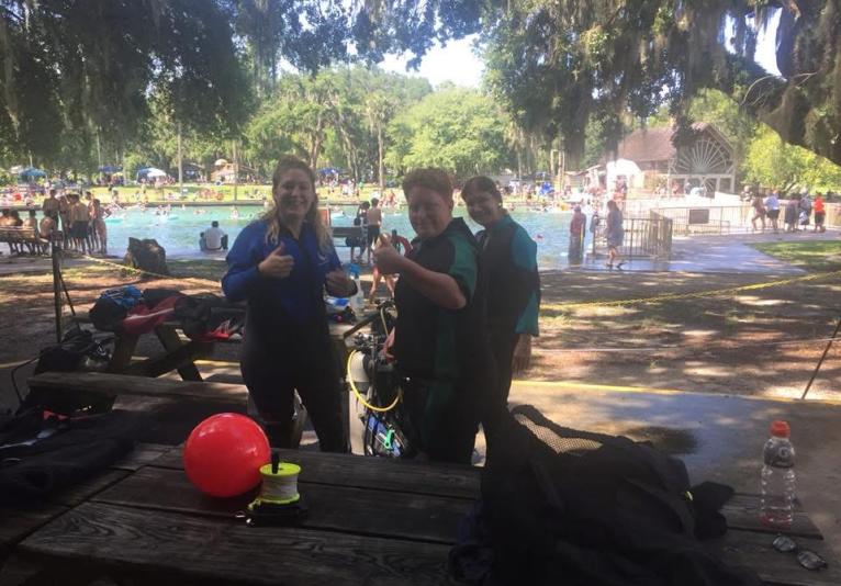 First time divers at Deleon Springs