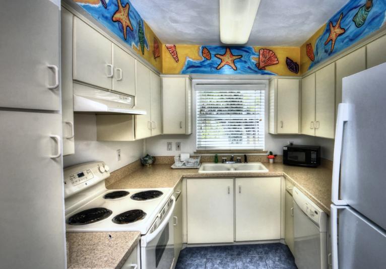 Bright and Colorful Full Kitchen