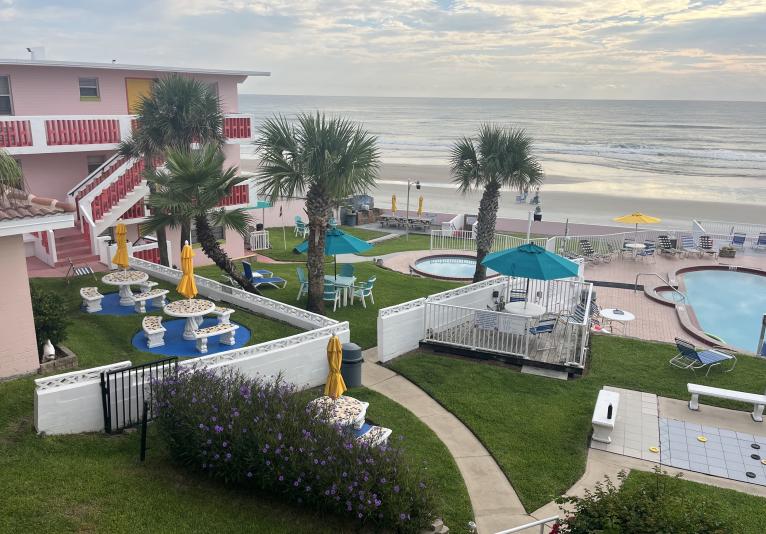 New TM pool and garden