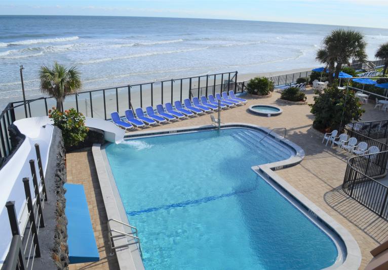 Waterslide, Pool & Beach