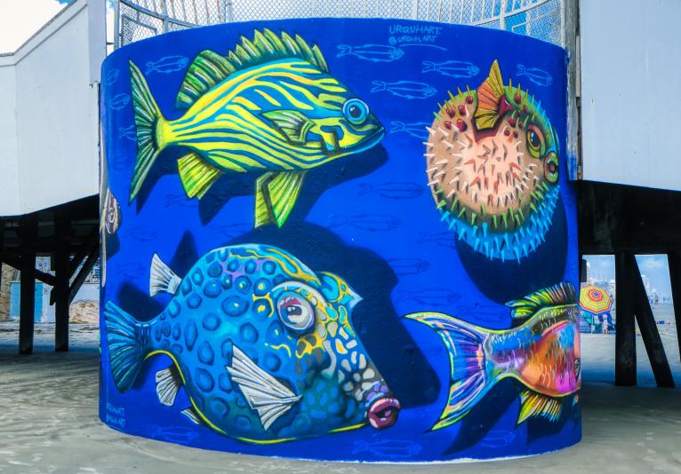 Mural at Pier