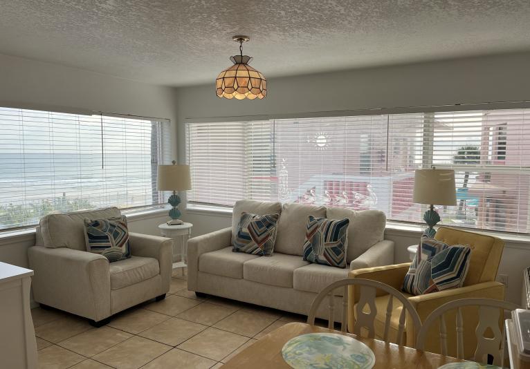 Oceanview One Bedroom Suite 35 Living Room
