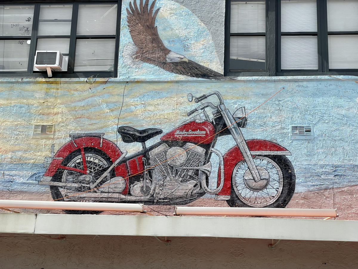 Harley-Davidson with Eagle Mural | Daytona Beach, FL 32118