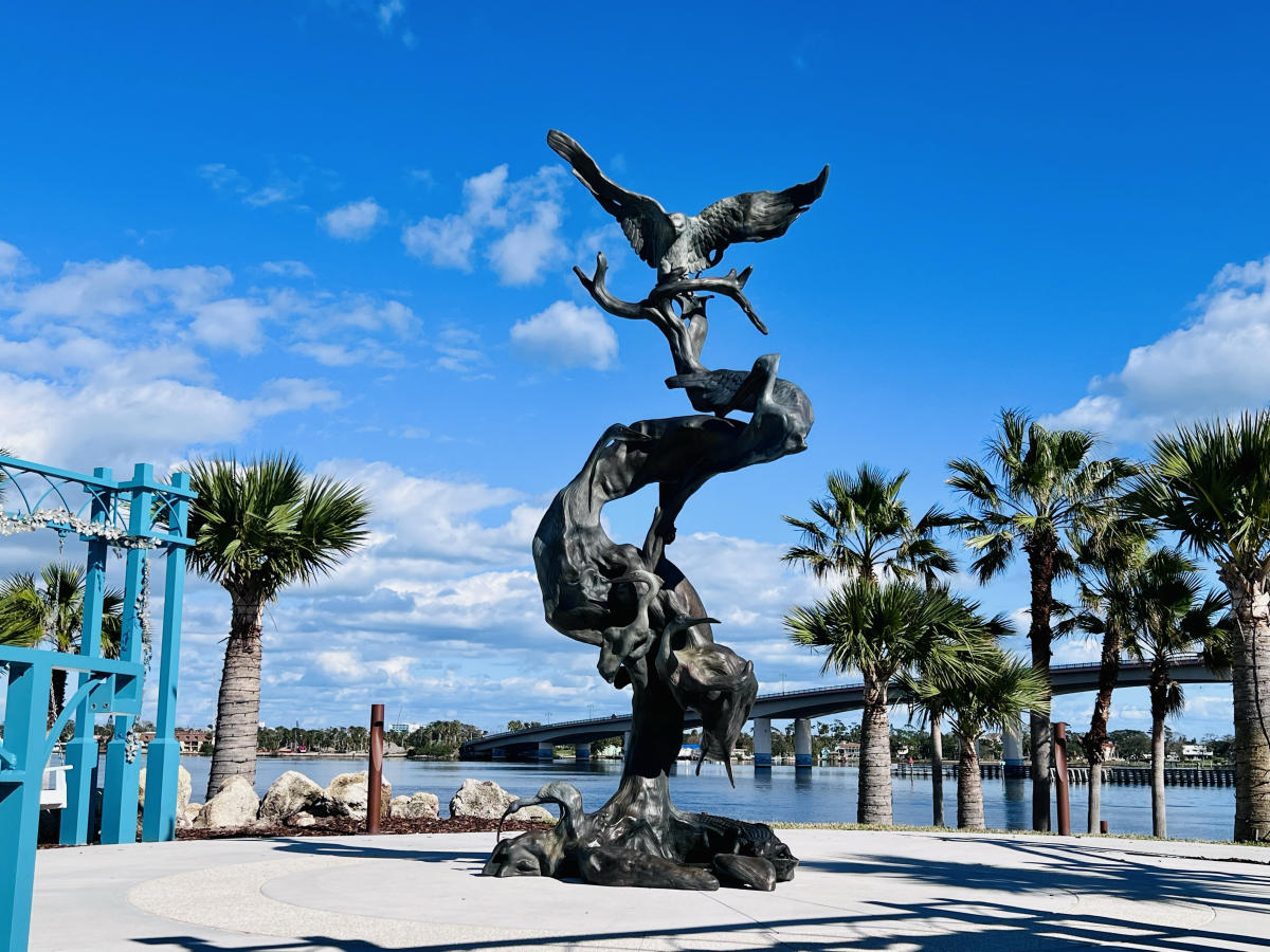 Wild Florida Sculpture at the Riverfront Esplanade | Daytona Beach