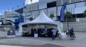Biketoberfest Welcome Tent at Daytona International Speedway in Daytona Beach, Florida.