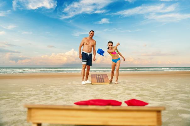 Cornhole on the Beach