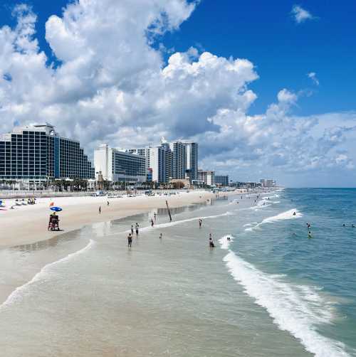 Beach Shot by Pier