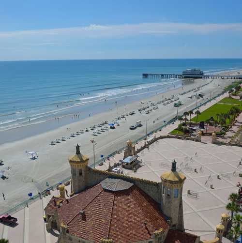 Daytona Beach Boardwalk and Bandshell Aerial