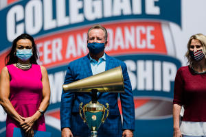 NCA Megaphone Trophy presented to City of Daytona Beach and Volusia County