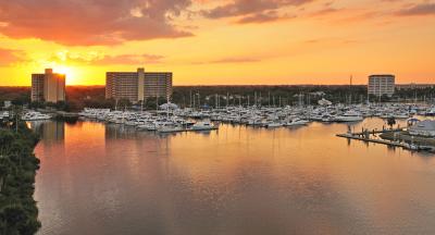 Daytona Beach Boating and the Halifax River at Sunset
