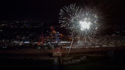 Fireworks from the Main Street Pier in Daytona Beach