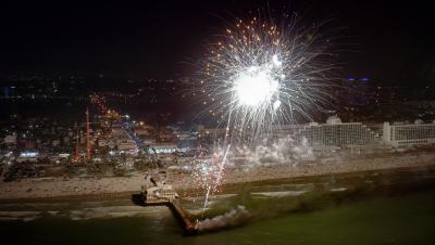 Fireworks over the Pier