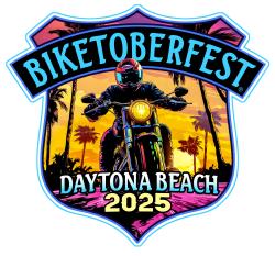 Person on a motorcycle - 2025 Biketoberfest Logo