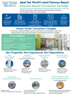 Daytona Beach Convention Package Brochure