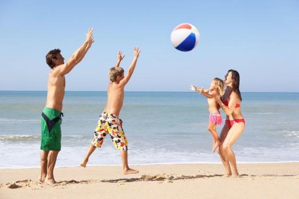 Families Enjoy A Variety of Beach Games