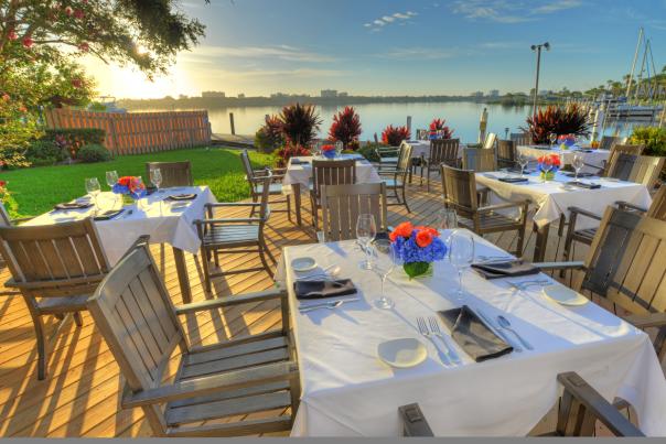 A beautiful view awaits at the Chart House on the Halifax River in Daytona Beach