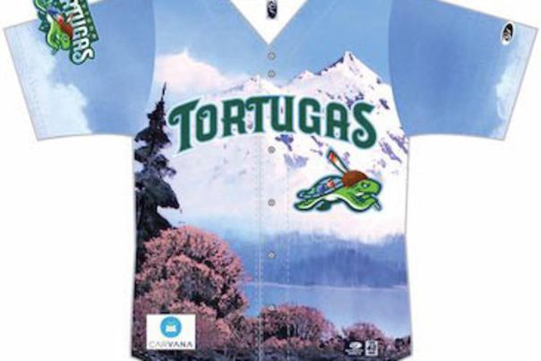 A Bob Ross-Inspired Daytona Tortugas Jersey
