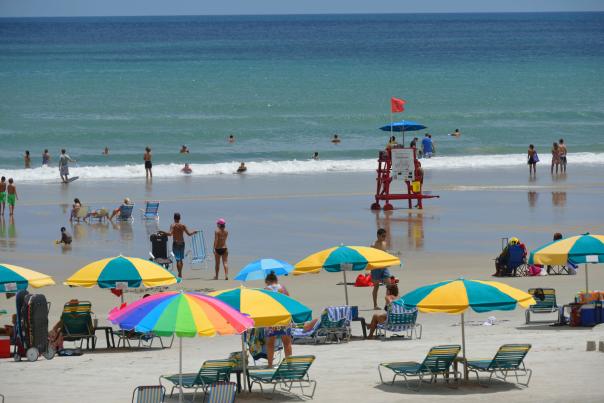 Daytona Beach and Umbrellas