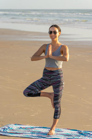 Beach Yoga on Daytona Beach