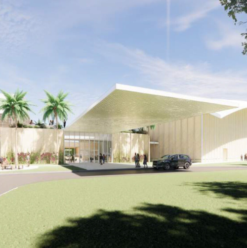 Rendering of The Cici & Hyatt Brown Museum of Arts, Science & History, also known as The Brown