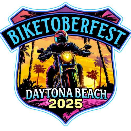 Person on a motorcycle - 2025 Biketoberfest Logo