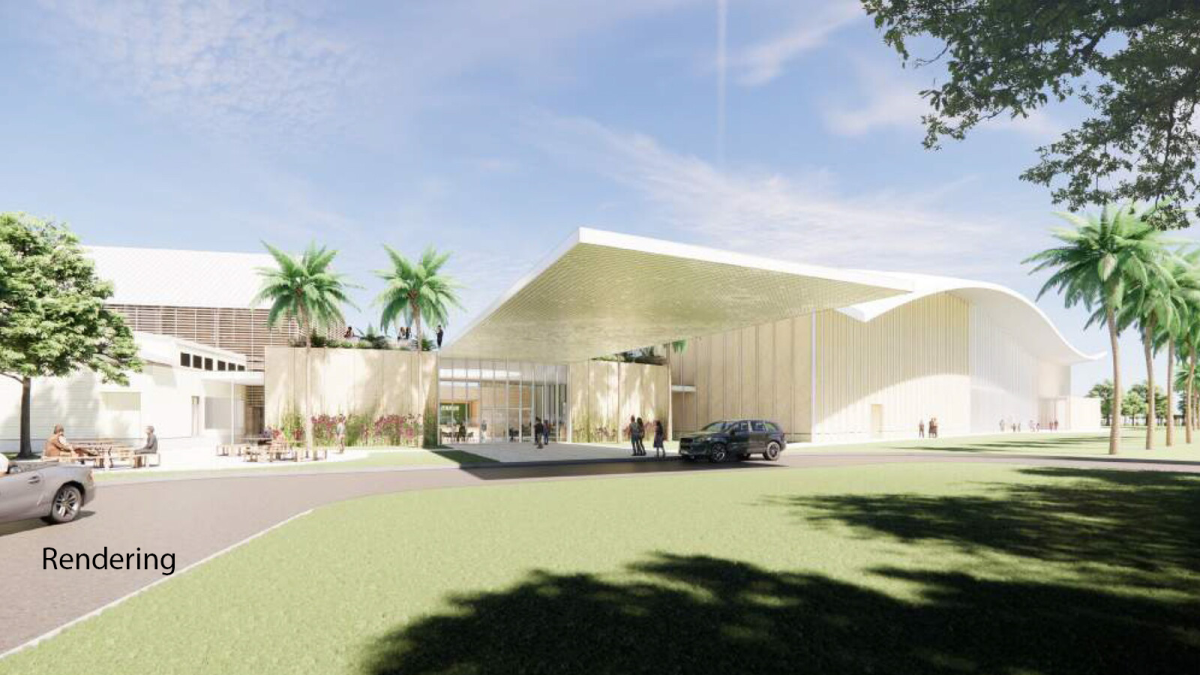 Rendering of The Cici & Hyatt Brown Museum of Arts, Science & History, also known as The Brown