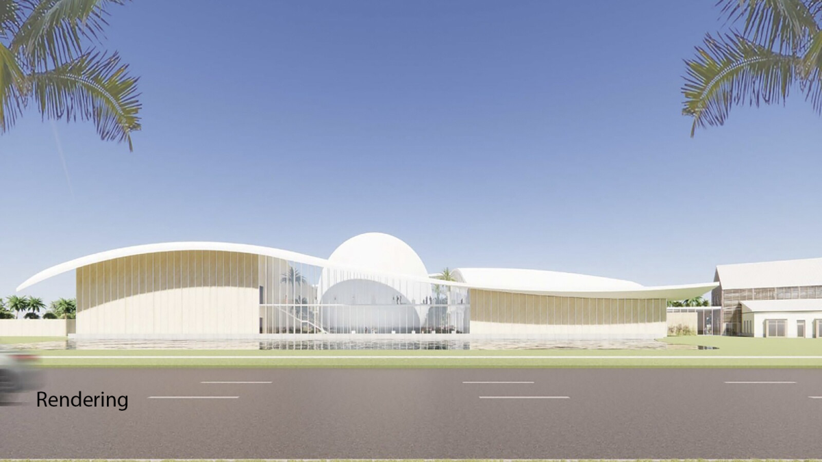Rendering of The Cici & Hyatt Brown Museum of Arts, Science & History, also known as The Brown