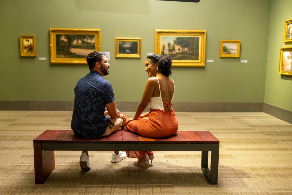 Couple looking at Art in the Museum