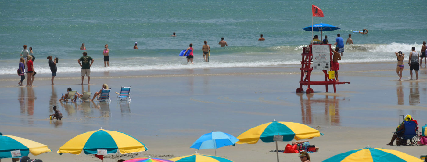 Daytona Beach's world-famous 23 miles of sandy coastline along the Atlantic