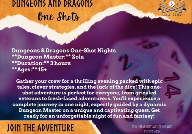 Dungeons and Dragons One Shot!