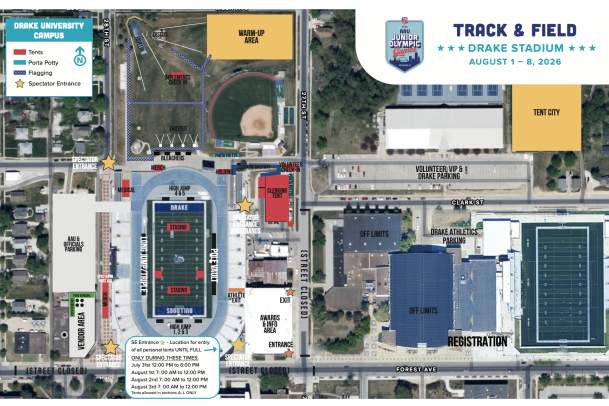 Drake Stadium Map – AAUJO
