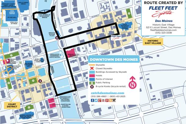 Catch Des Moines - 2-Mile Running Route