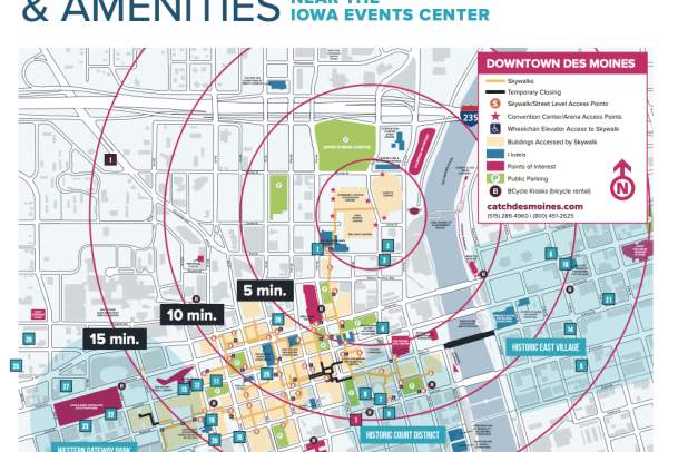 Map - Restaurants near IEC