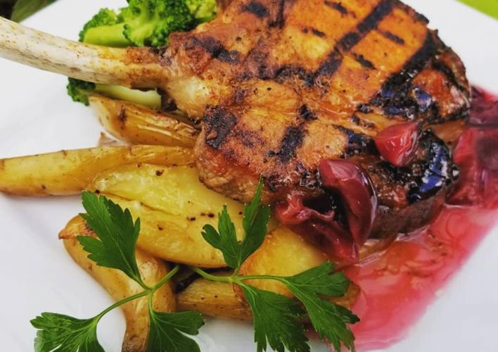 Beeler Pork Chop with Michigan Cherries