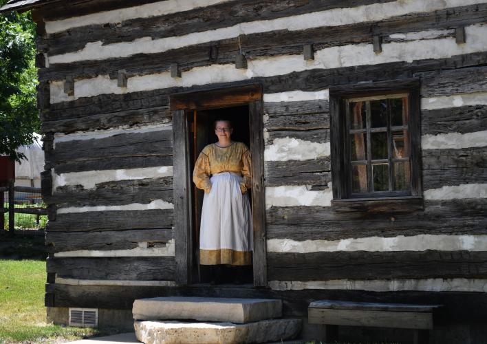 Naper Settlement Log House